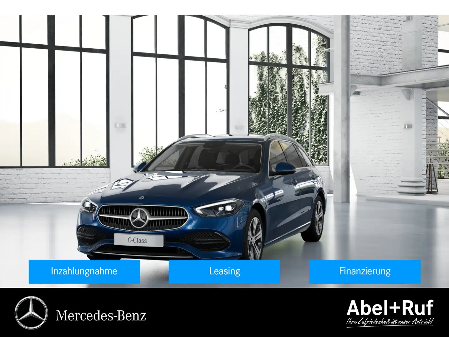 Mercedes-Benz C 220 d T AVANTGARDE+GUARD360+Ambi+TotW+AHK+360° Blau - 1