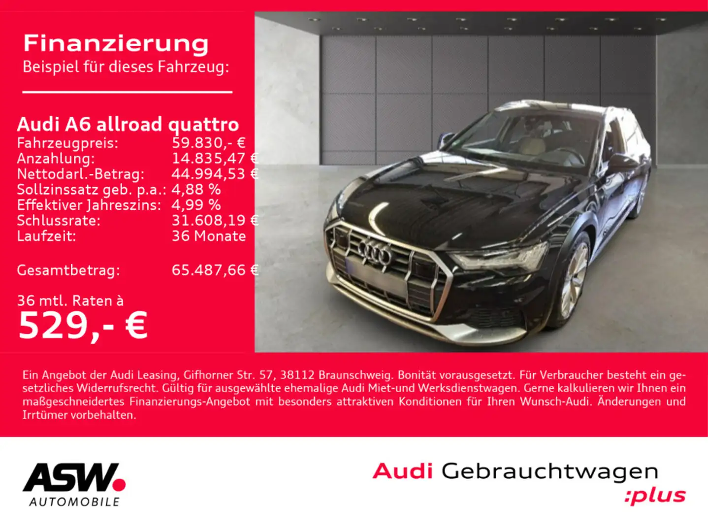 Audi A6 allroad 55TDI NAVI MATRIX STANDHZ AHK Noir - 1