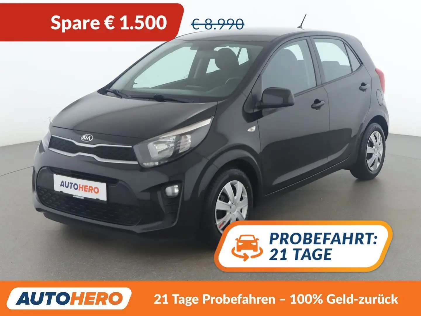 Kia Picanto 1.0 Titan Schwarz - 1