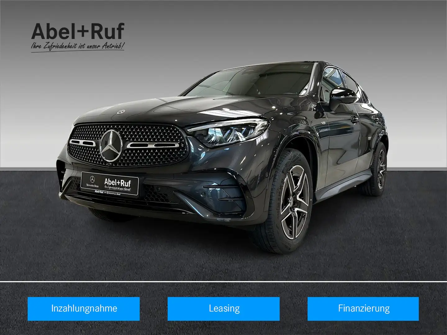 Mercedes-Benz GLC 300 de 4M Coupé AMG+LED+NIGHT+Pano+AHK+360° Grau - 1