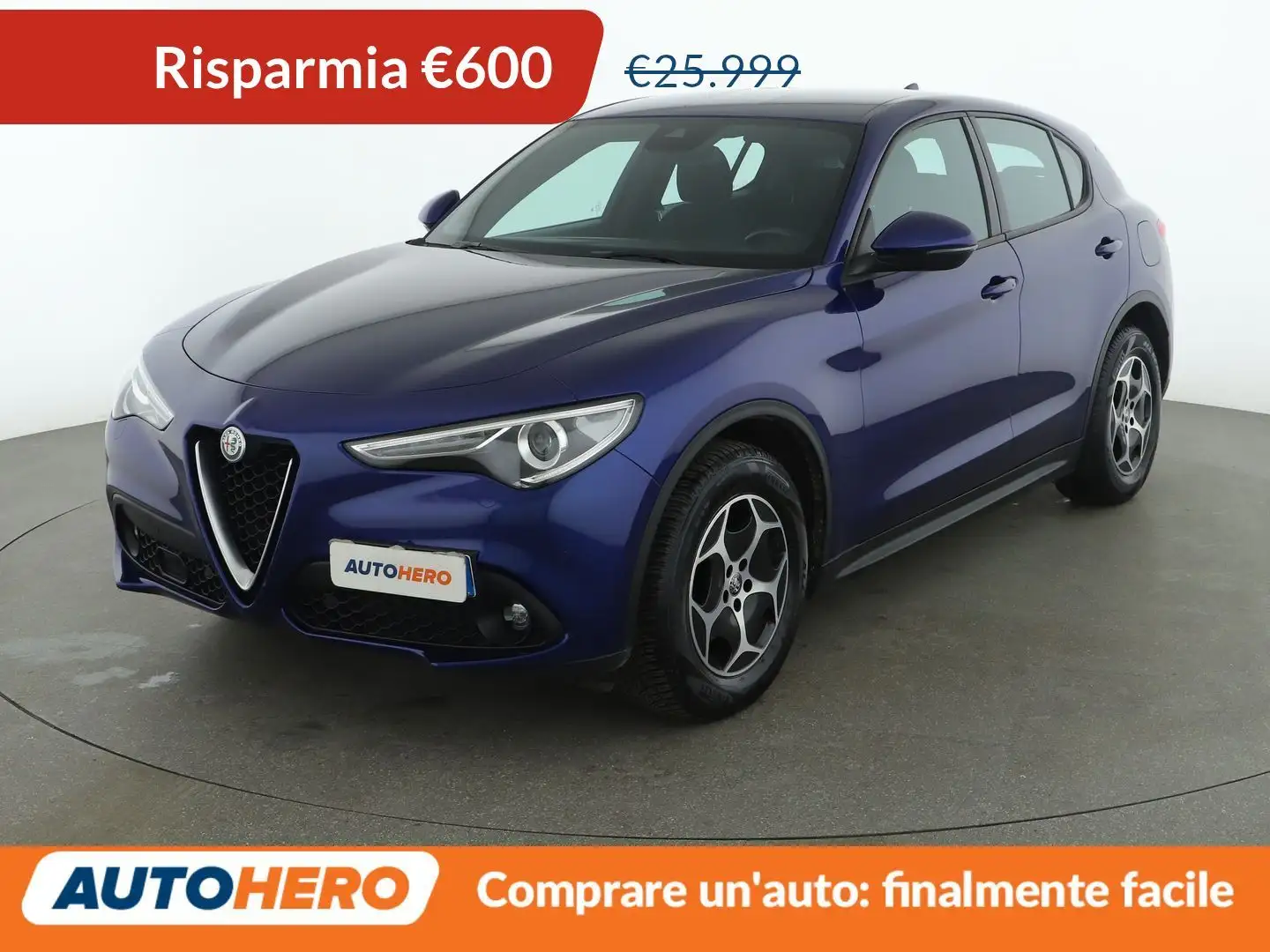 Alfa Romeo Stelvio 2.2 JTDM Super Business 190 CV AT8 Q4 Bleu - 1