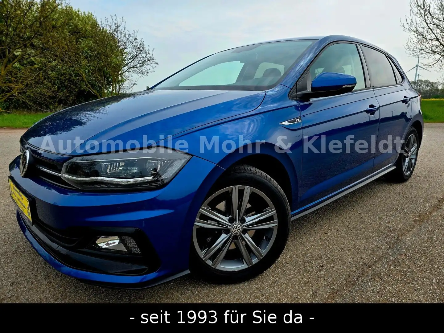 Volkswagen Polo VI Highline R-Line*LED*ACC*SHZ*AMBI*PDC* Bleu - 1