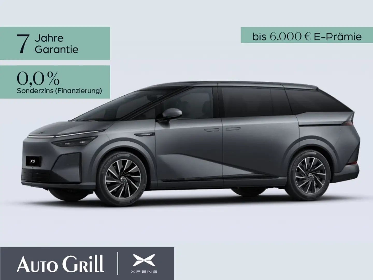 Xpeng Sonstige X9 AWD Performance CarPlay HeadUp Pano 360Kam Grau - 1