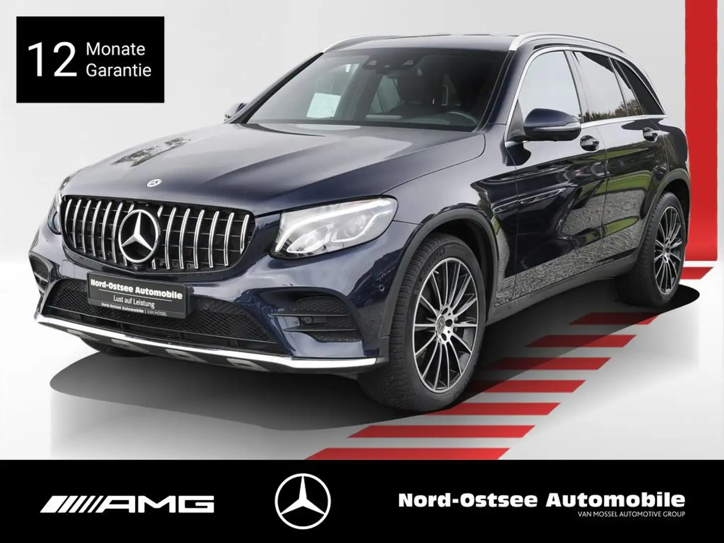 Mercedes-Benz GLC 250 d AMG 4M KAMERA HUD SHZ TEMPO KLIMA Bleu - 1