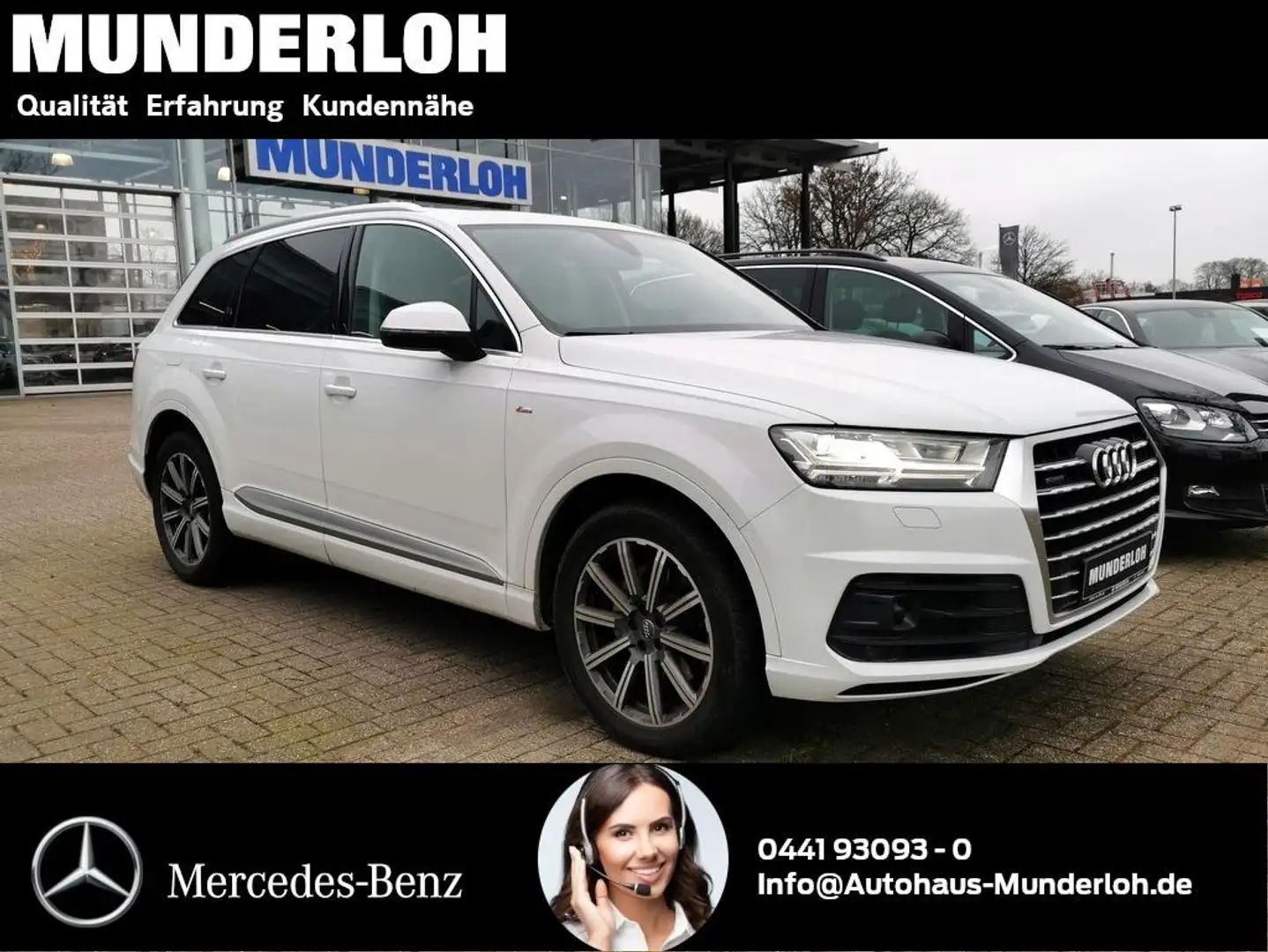 Audi Q7 50 3.0 TDI quattro S-line Selection AHK Weiß - 2