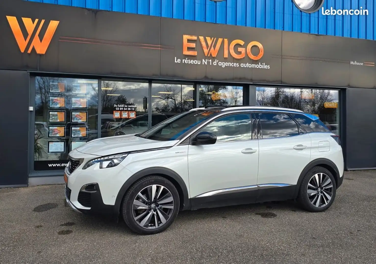 Peugeot 3008 (ii) 1.6 hybrid4 300ch gt 4x4 e-eat attelage-focal-t.o-city 2-sieges chauffants-fr Blanc - 1