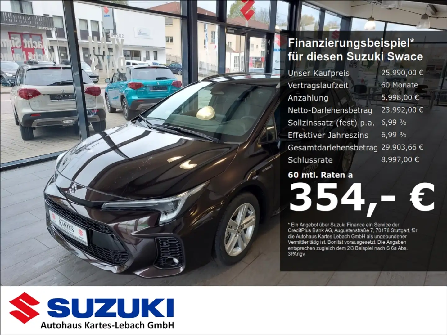 Suzuki Swace 1.8 Hybrid Comfort+  Nav Cam Alu SHZ Braun - 1