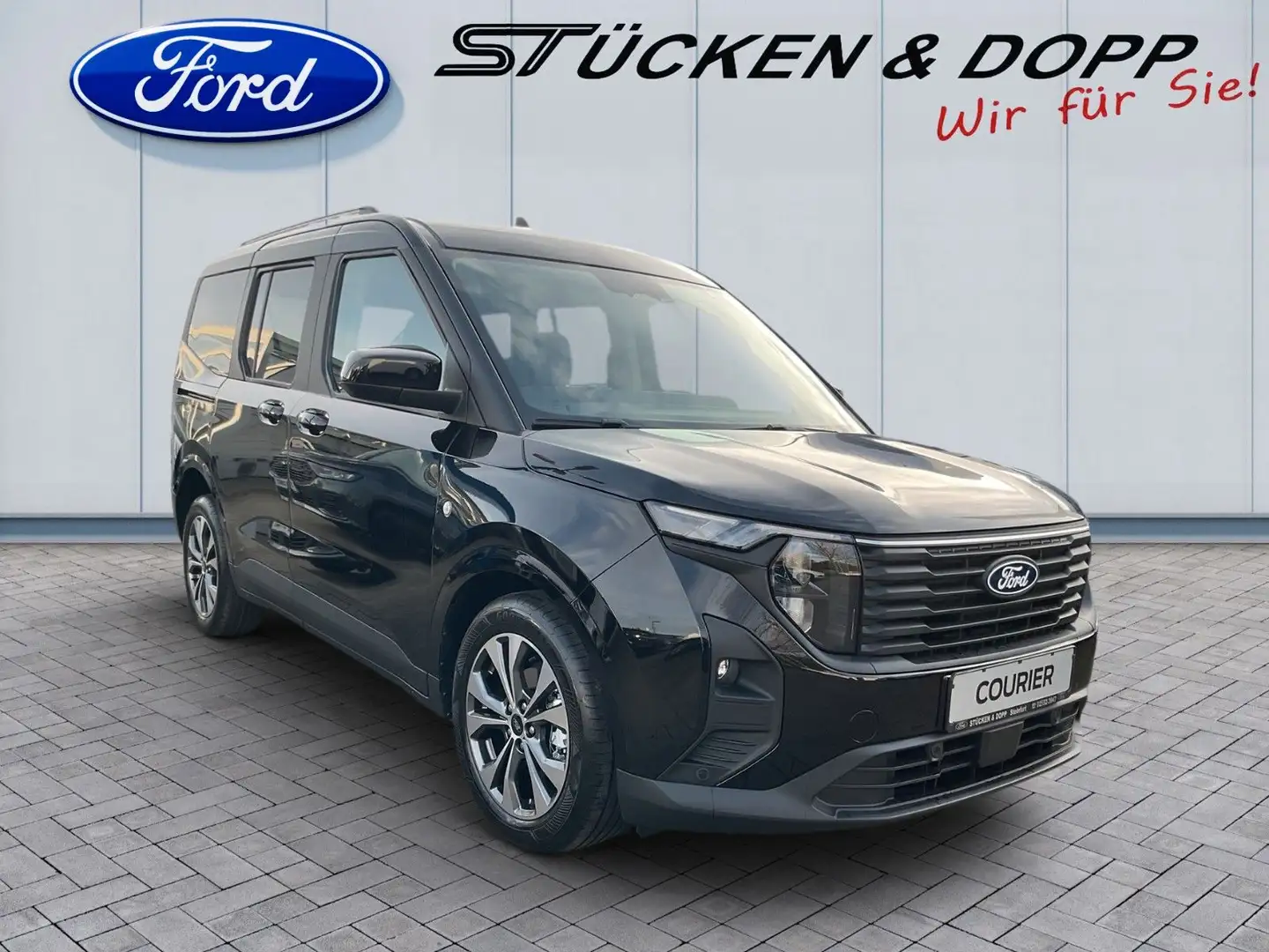 Ford Tourneo Courier 1.0 EcoBoost Titanium+Kamera+ACC Schwarz - 1