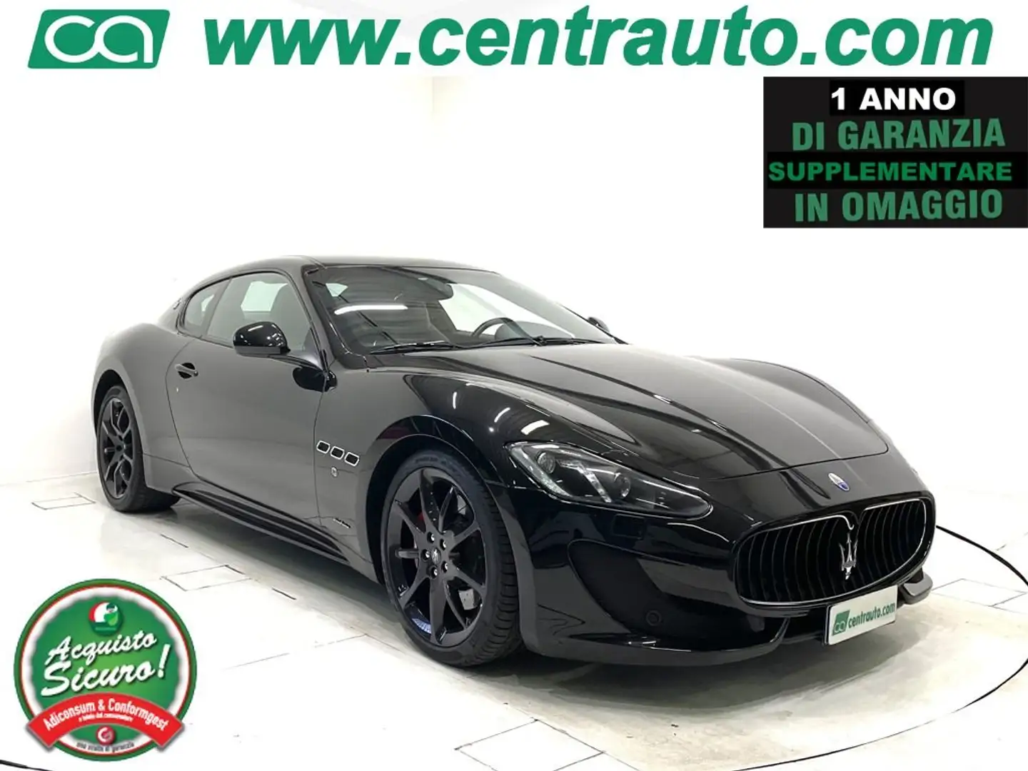 Maserati GranTurismo 4.7 V8 Sport Coupe' CAMBIOCORSA * PELLE * Siyah - 1