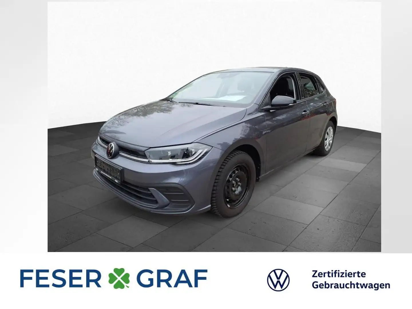 Volkswagen Polo 1.0 TSI LIFE DSG AHK MATRIX SHZ DAB+ APP Grau - 1