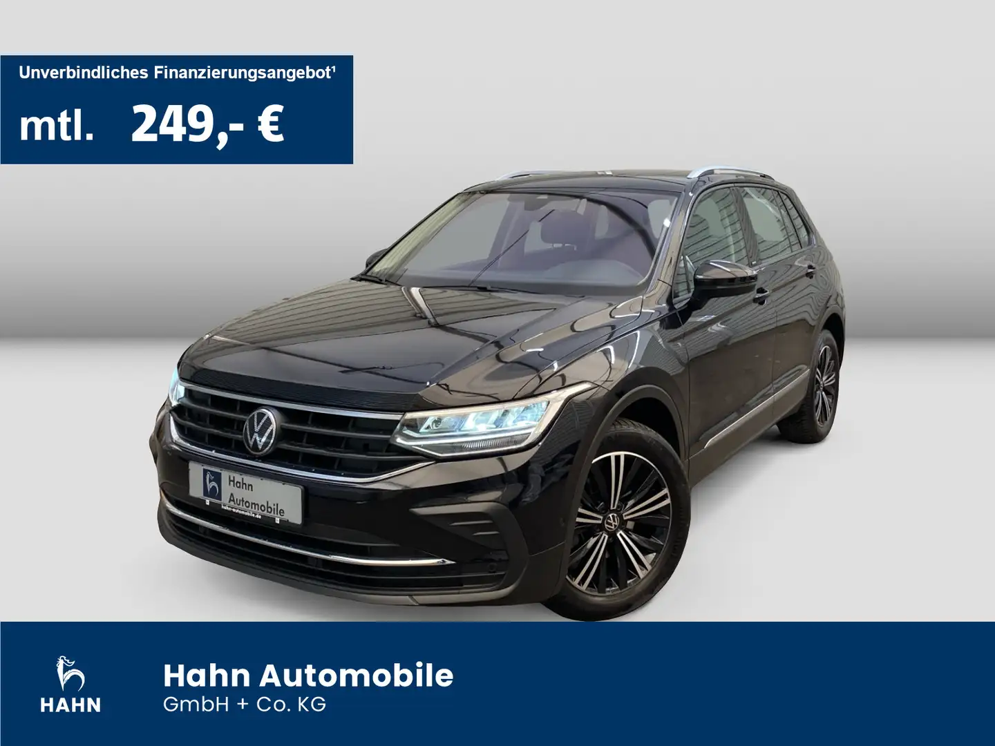 Volkswagen Tiguan 1.5 TSI Life DSG AHK Navi PanoDach Kamera Schwarz - 1