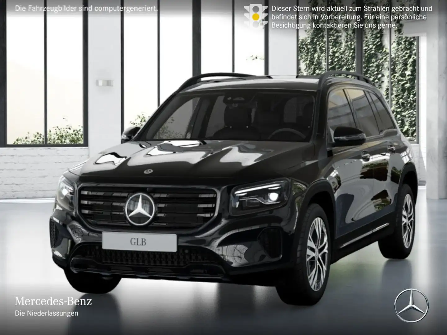 Mercedes-Benz GLB 200 PROGRESSIVE+NIGHT+PANO+360°+MULTIBEAM+7G Schwarz - 2