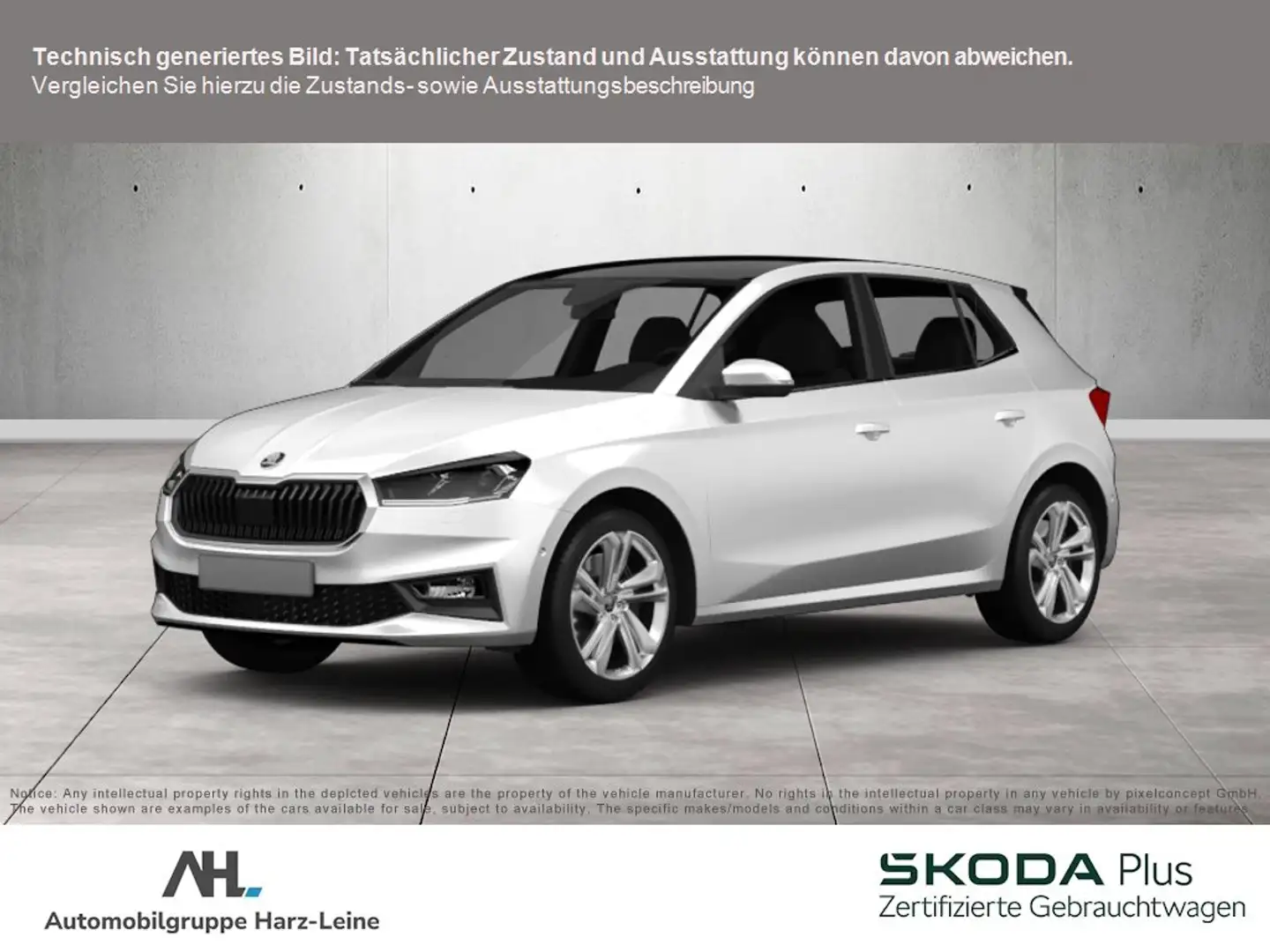 Skoda Fabia 1.0 TSI Ambition LED Smart Link PDC hinten SHZ Weiß - 1
