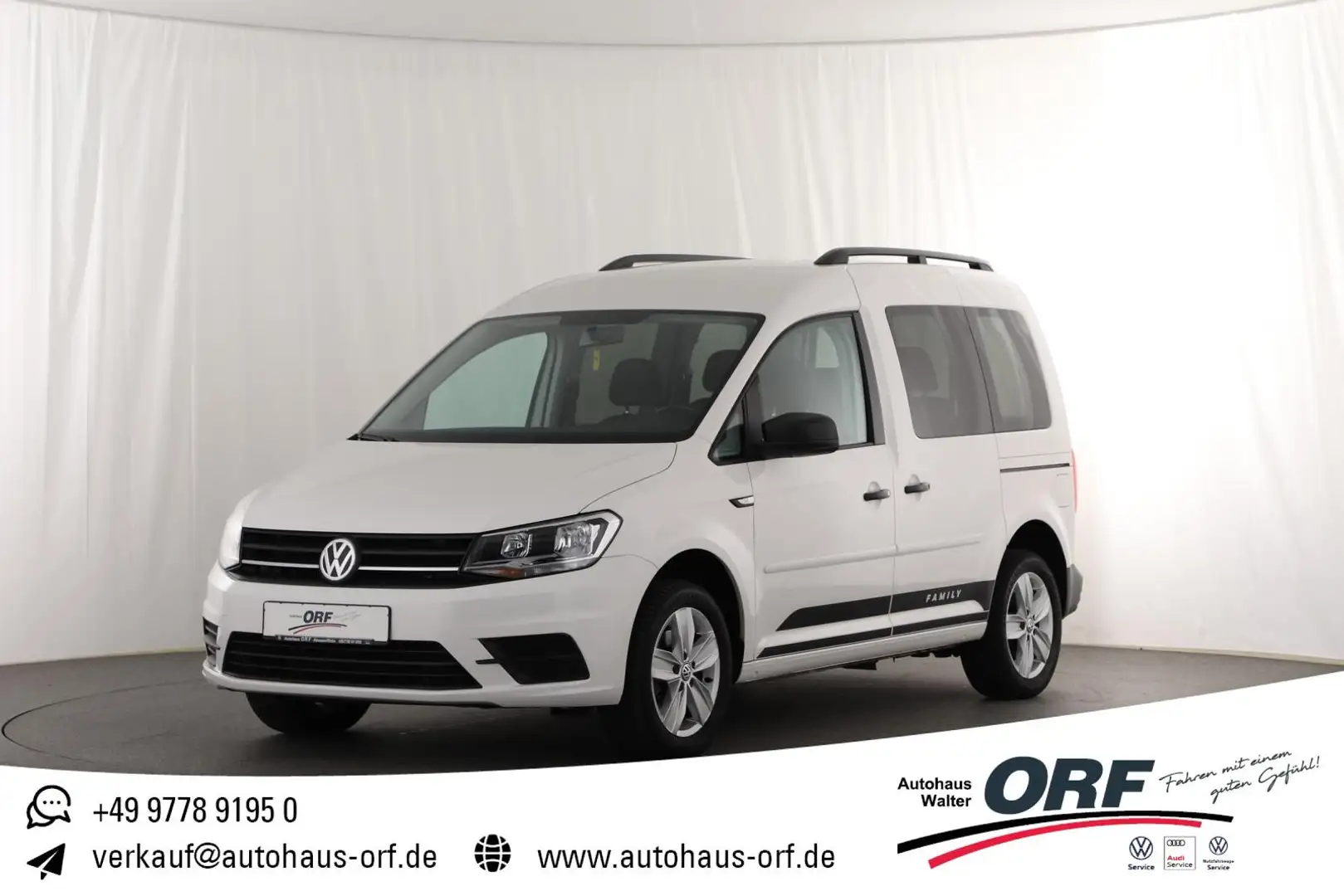 Volkswagen Caddy 1.0 TSI Trendline Family KAMERA TEMPO SITZHZG KLIM Weiß - 1