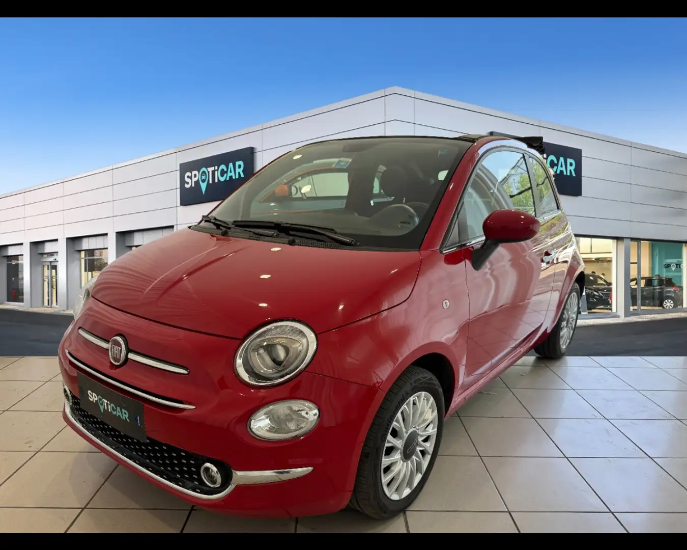 Fiat 500C C 1.0 FireFly Hybrid Dolcevita Rosso - 1