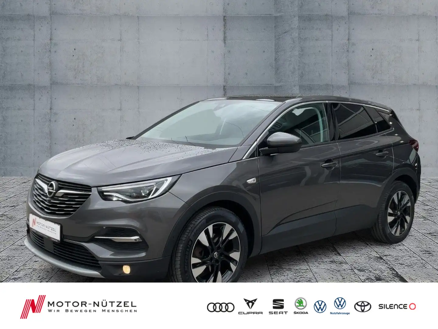 Opel Grandland 1.5 CDTi AUT Business LED+NAV+AHK+PANO Grau - 1