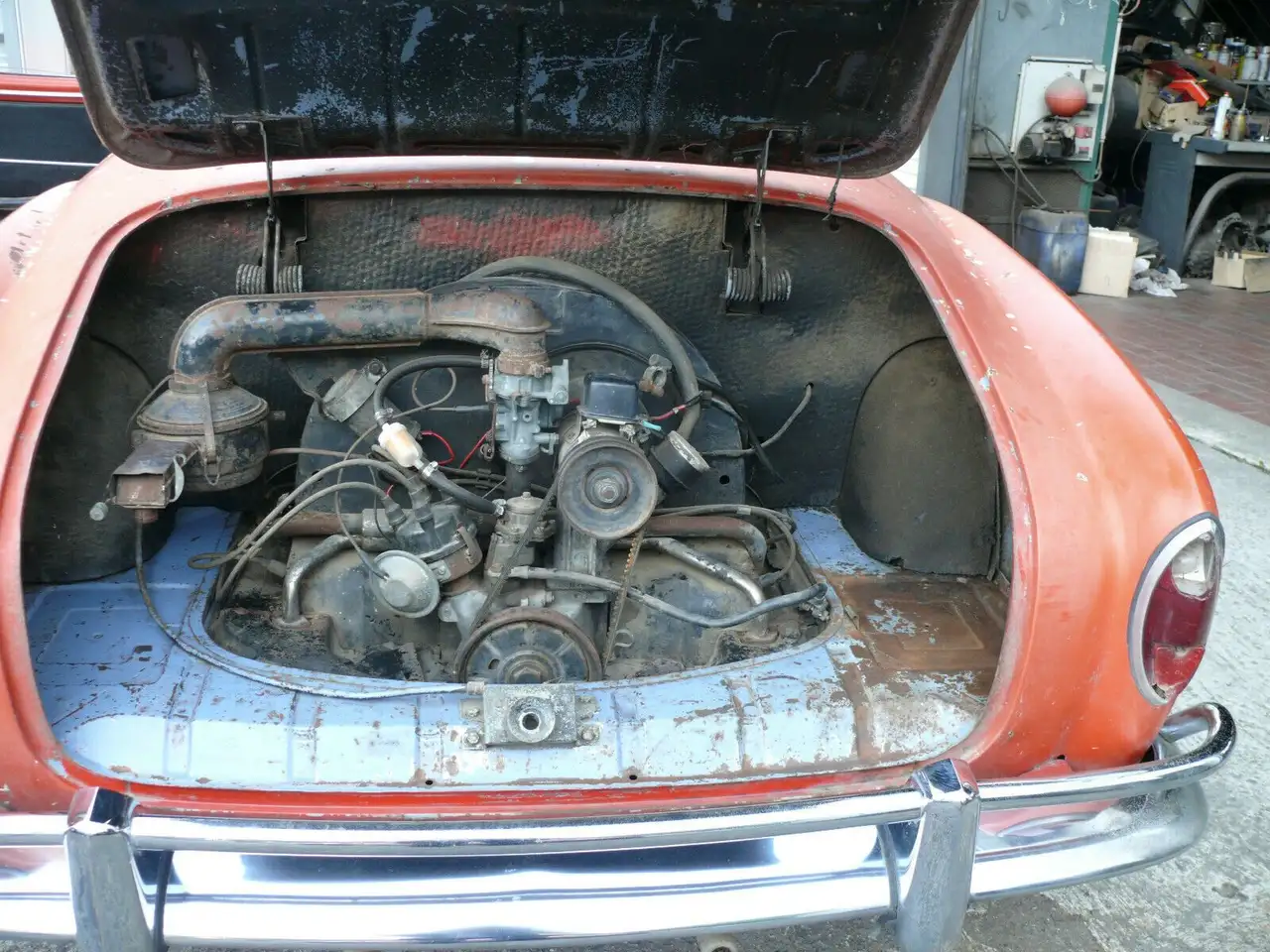 Volkswagen Karmann Ghia Coupe Scheunenfund aus Californien, foto 8