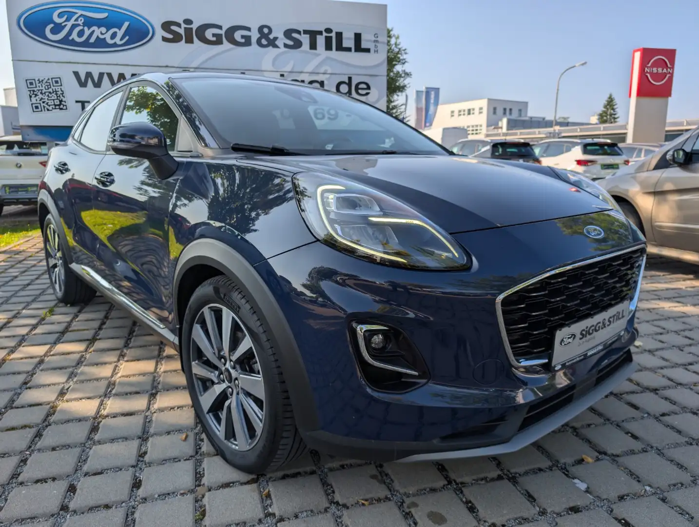 Ford Puma 1.0 Titanium X BI-LED*PANO*NAV*EL-KLAPPE*SHZ Blau - 2