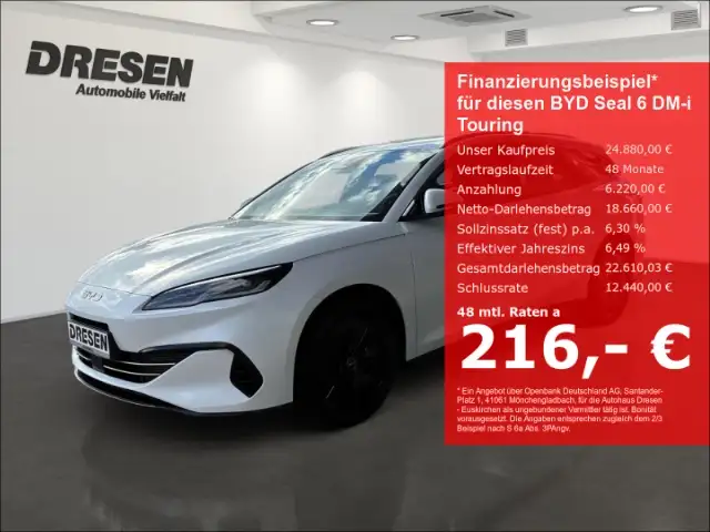BYD Seal 6 elektr. Heckklappe/ LED-Scheinwerfer/Rückfahrkamer
