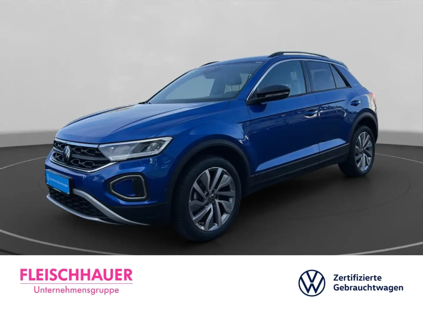 Volkswagen T-Roc Goal 2.0 Life+LED+DAB+ACC+KLIMAAUT+KAMERA Blauw - 1