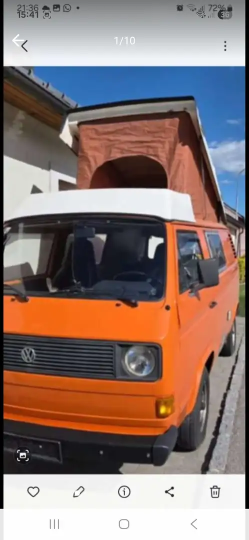 Volkswagen T3 Kombi Münnich camper Orange - 2
