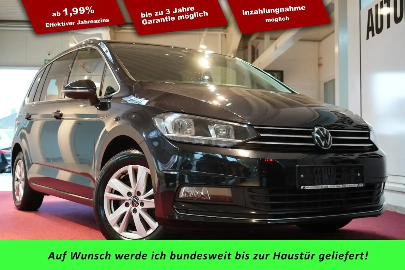 Volkswagen Touran 1.5 TSI DSG Highline *7-Sitzer*CarPaly* Schwarz - 1