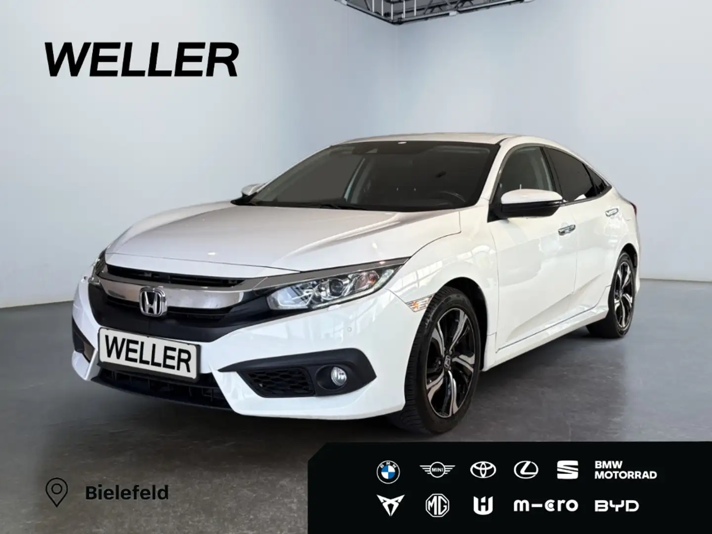 Honda Civic 1.6 i-DTEC Elegance *PDC*SHZ*LED*Kamera*ACC* Weiß - 1