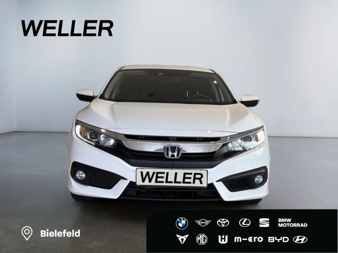 Honda Civic 1.6 i-DTEC Elegance *PDC*SHZ*LED*Kamera*ACC* Weiß - 2