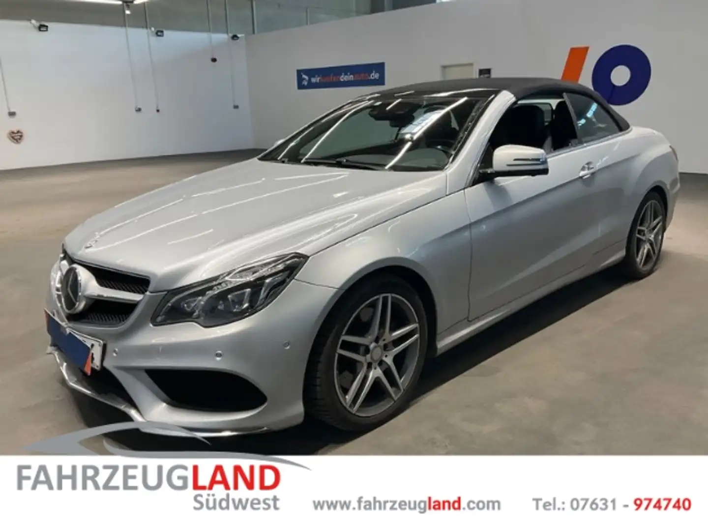 Mercedes-Benz E 400 Cabrio AMG Paket Klimafort Sitze Rückfahr Leder 36 Silber - 1