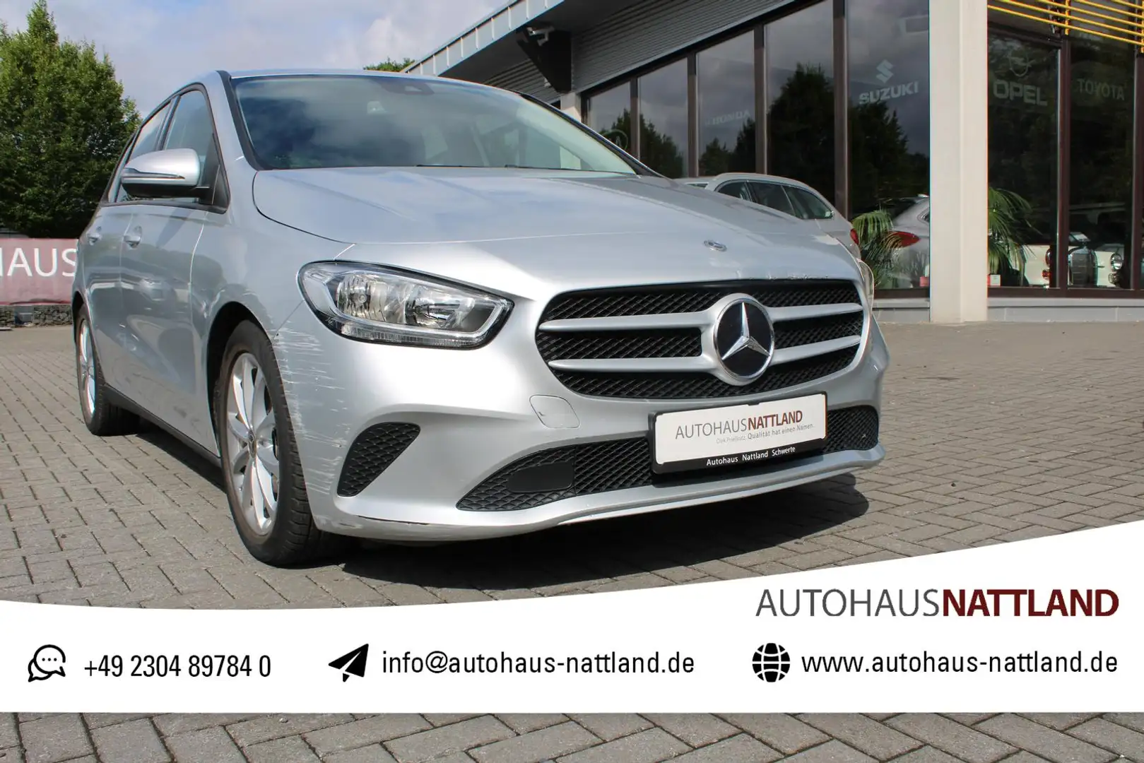 Mercedes-Benz B 220 CDI  Automatik  MBUX Klimaauto. 1.Hd. AHK Zilver - 1
