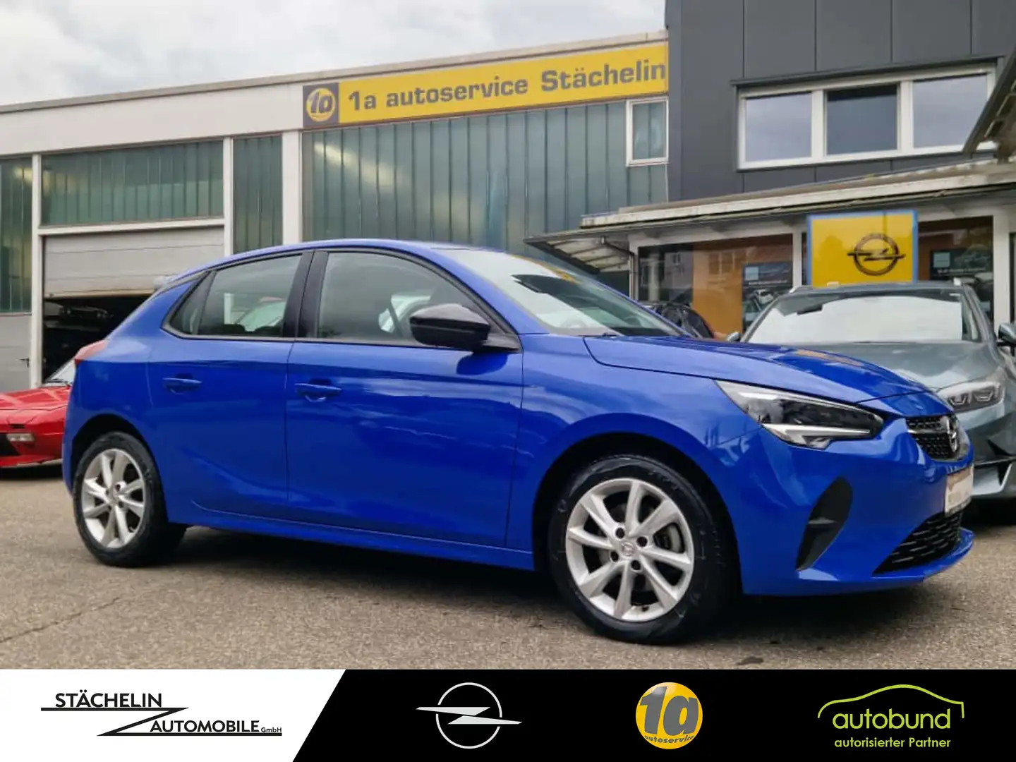 Opel Corsa F 1.2T AUT. Elegance,NAVI,LED,PDC,ALU,DAB Blau - 1