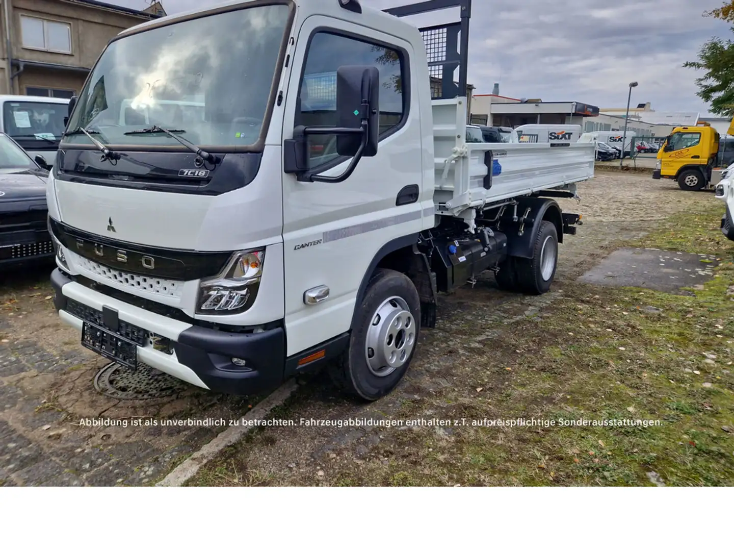 Fuso Canter 7C18 MEILLER Dreiseitenkipper Weiß - 1