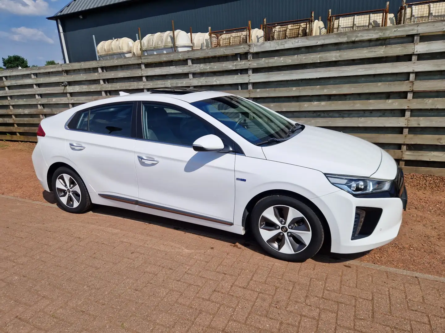 Hyundai IONIQ Premium EV Leder, Schuifdak Blanc - 1