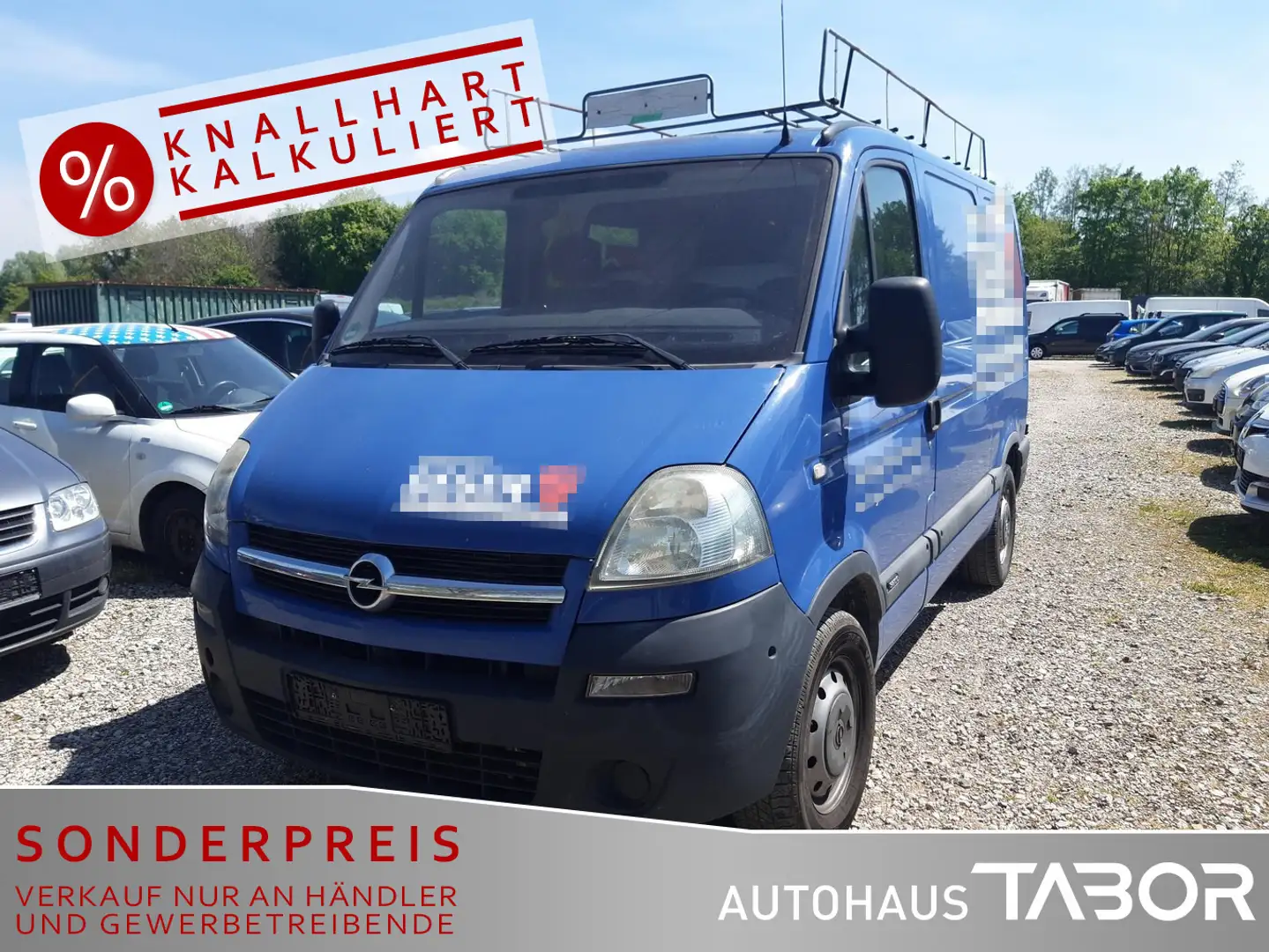 Opel Movano L1H1 Klima AHK el.FH ZV Dachträger Blau - 1