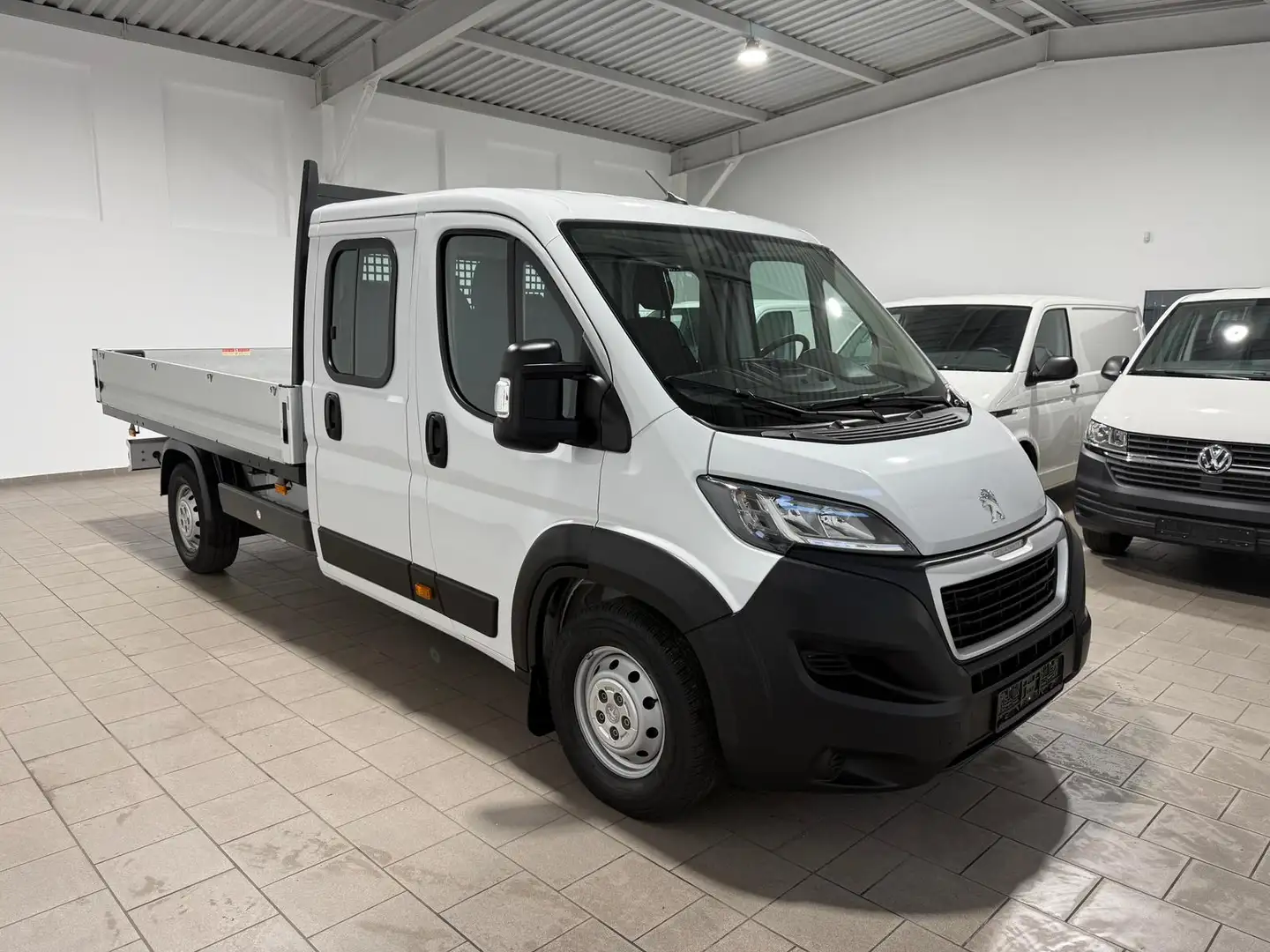Peugeot Boxer 35 Pritsche-Doka,Maxi,Klima,Radio,AHK Weiß - 2