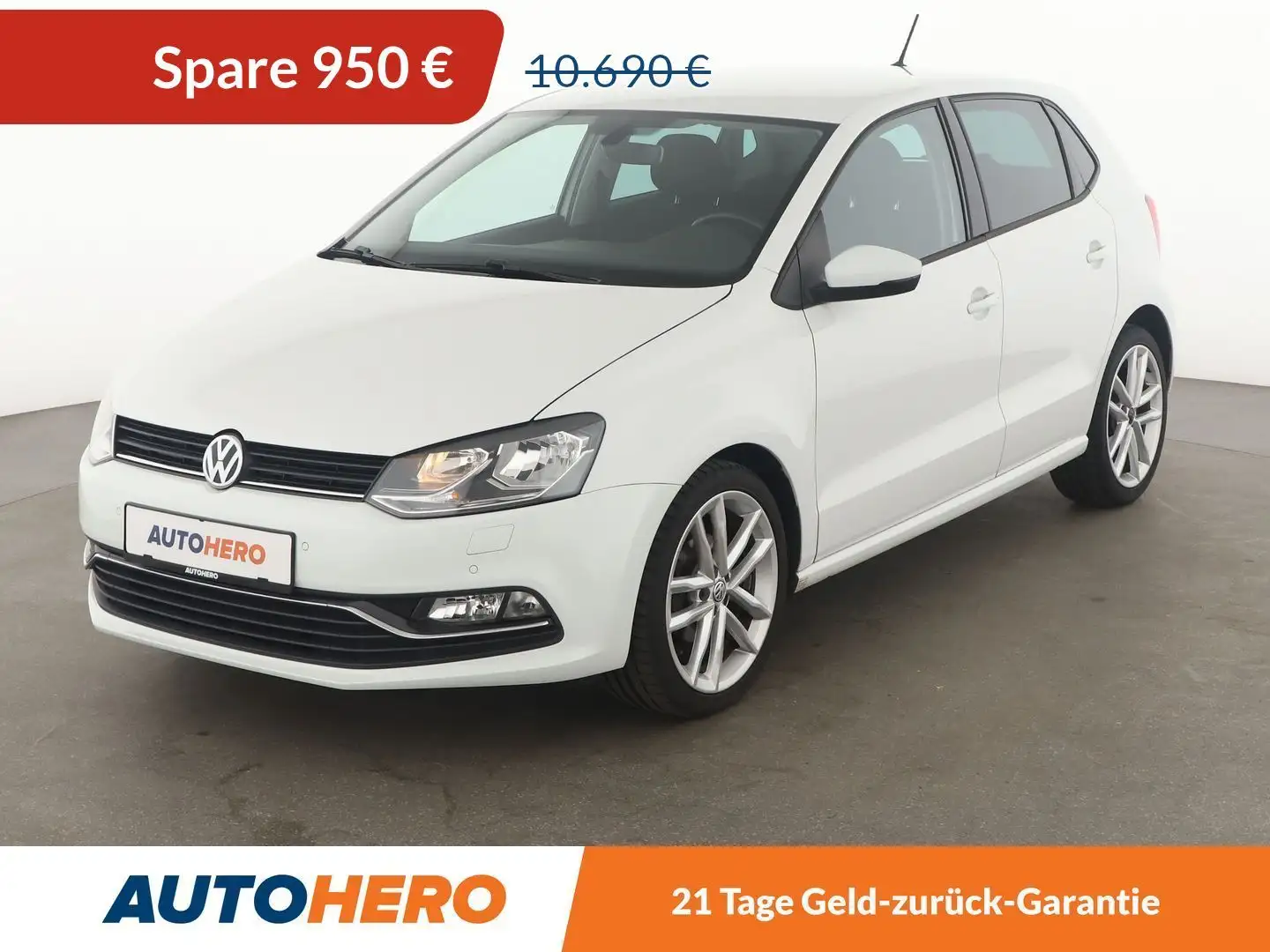 Volkswagen Polo 1.2 TSI Highline BMT*TEMPO*PDC*SHZ*KLIMA* Weiß - 1