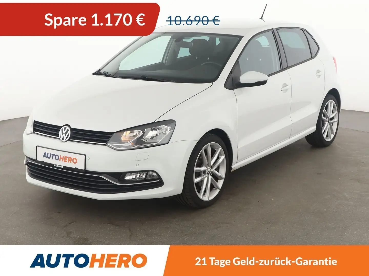 Volkswagen Polo 1.2 TSI Highline BMT*TEMPO*PDC*SHZ*KLIMA* Bianco - 1