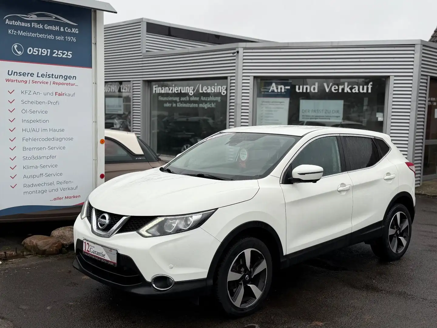 Nissan Qashqai N-Connecta/360°/Navi/Keyless/Tempomat Blanc - 1