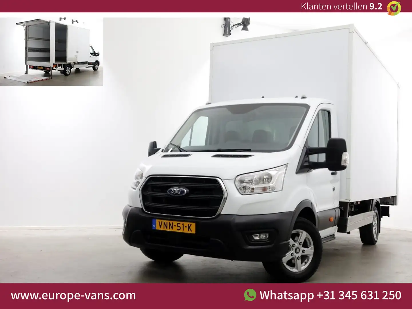 Ford Transit 350 2.0 TDCI 130pk Bakwagen met laadklep 1.211kg l Wit - 1