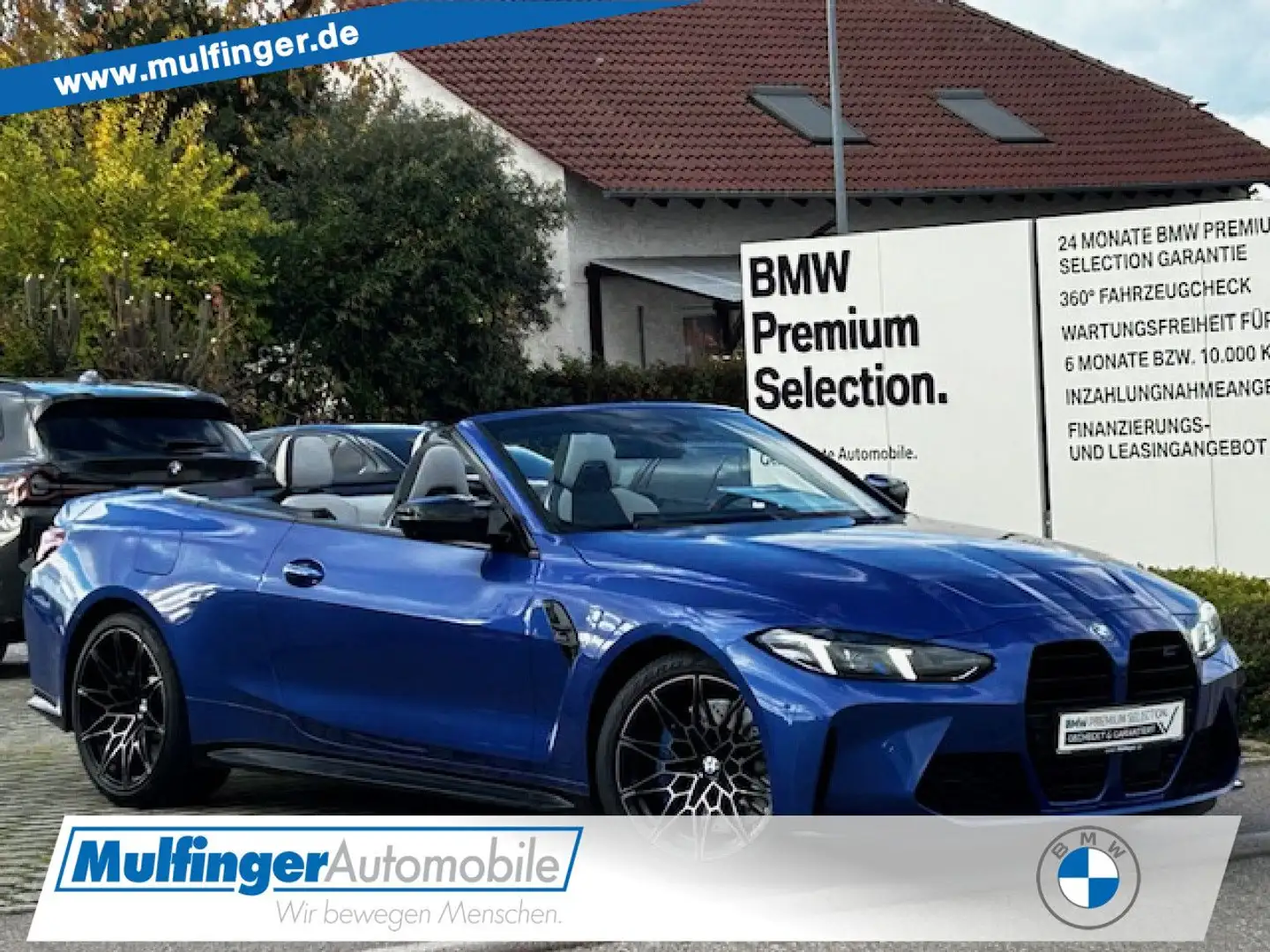 BMW M4 Cabrio M xDr.Comp HUD ACC SuView Ha/Ka.Park+ Blau - 1