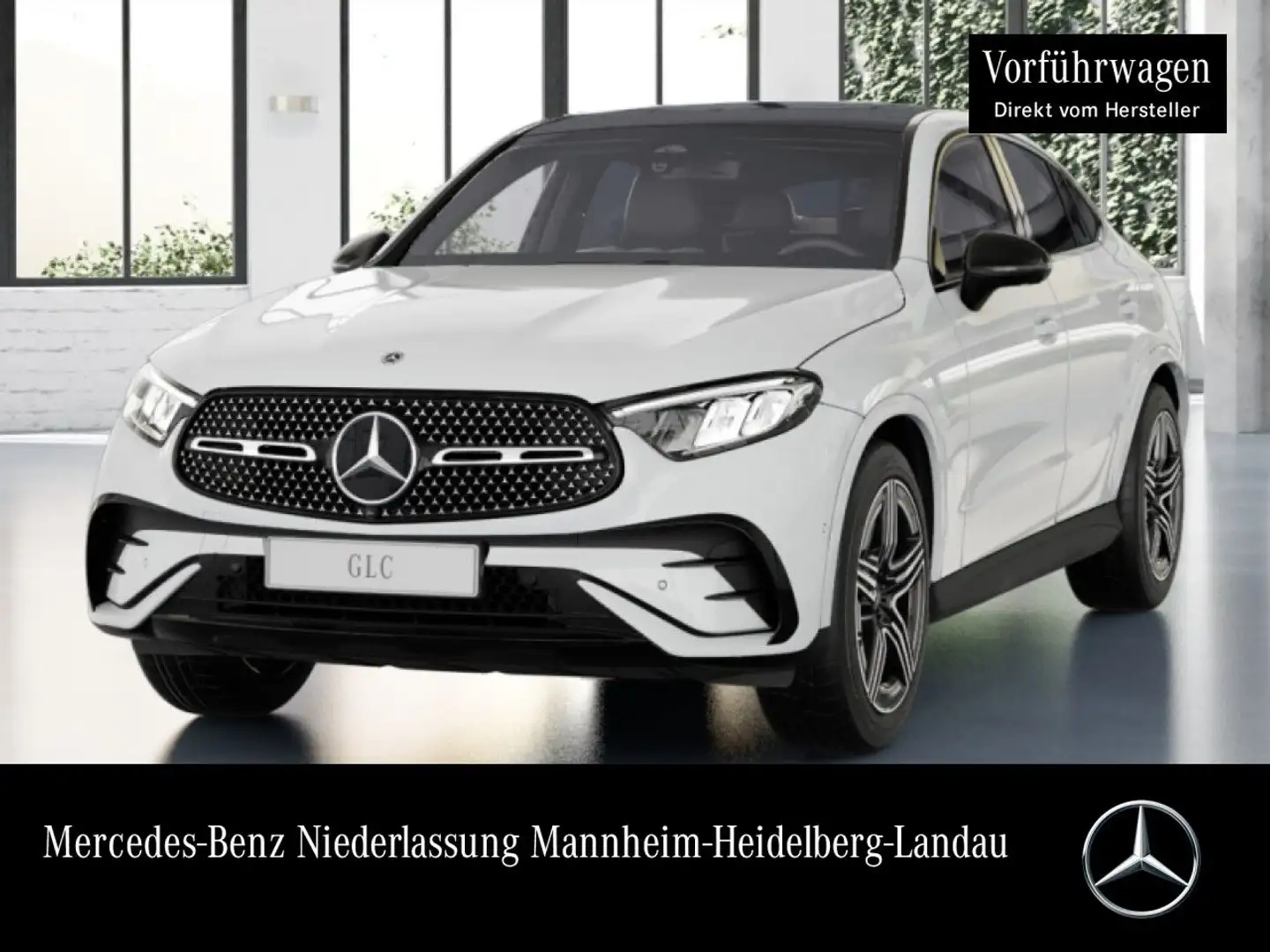 Mercedes-Benz GLC 220 d 4M AMG+NIGHT+PANO+360+AHK+LED+TOTW+9G Blanc - 1