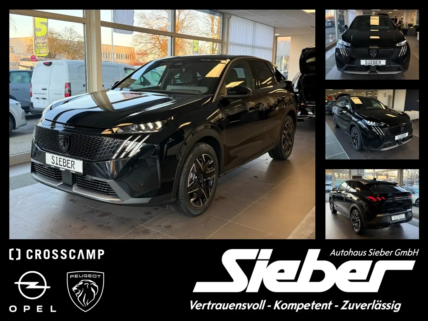 Peugeot 3008 1.2 145 GT ACC*LED*Alcantara*Navi*Klima* Schwarz - 1