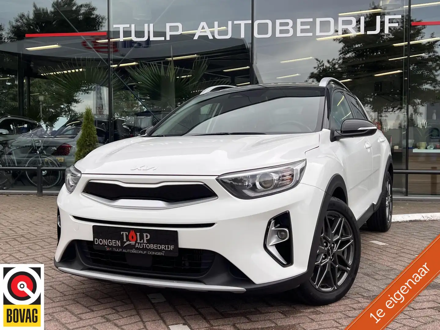 Kia Stonic 1.0 T-GDi MHEV Black Edition Clima Cruise BTW Pdc Blanc - 1