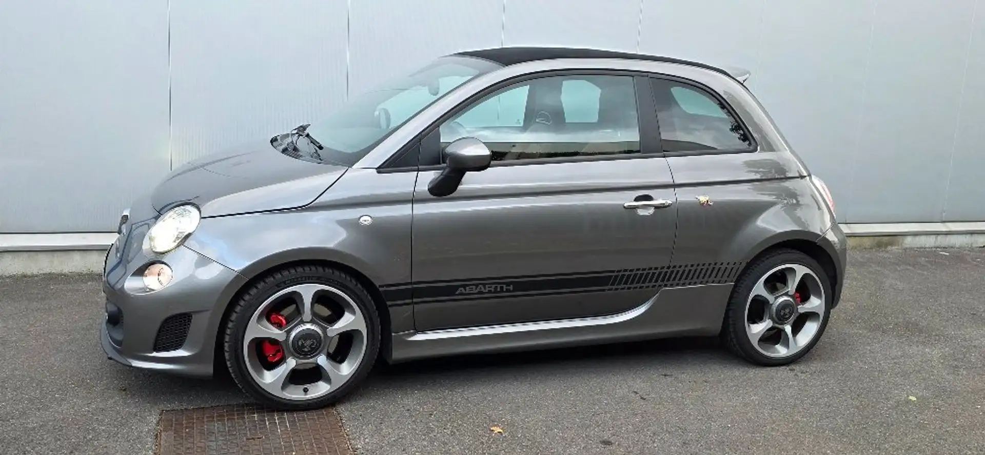 Fiat 500C Abarth 16 v  135 pk * Zeer mooie staat !!!* Grijs - 2