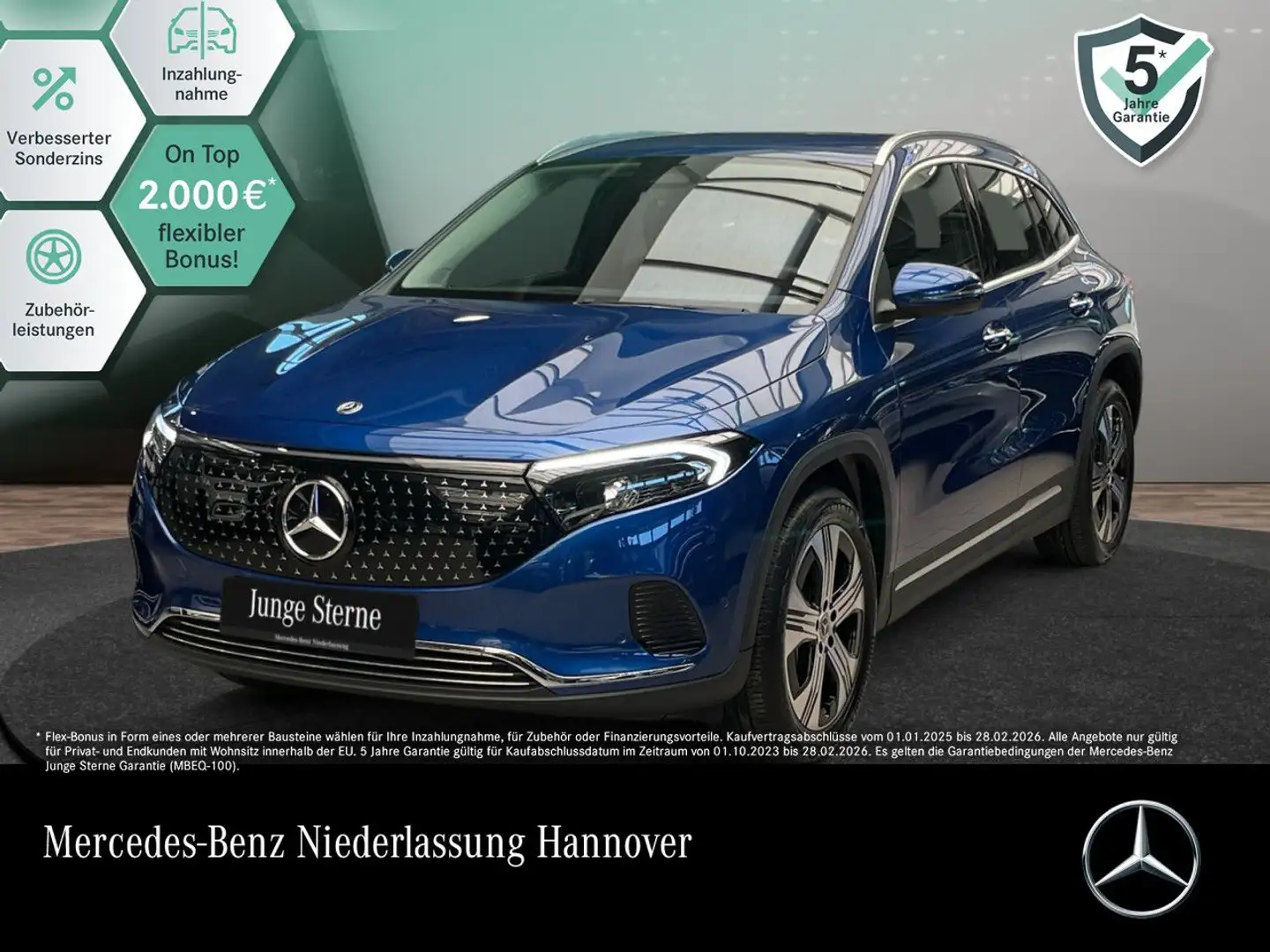 Mercedes-Benz EQA 300 4M ELECTRICART+PLUS-PAKET+KAMERA+MEMORY Albastru - 1