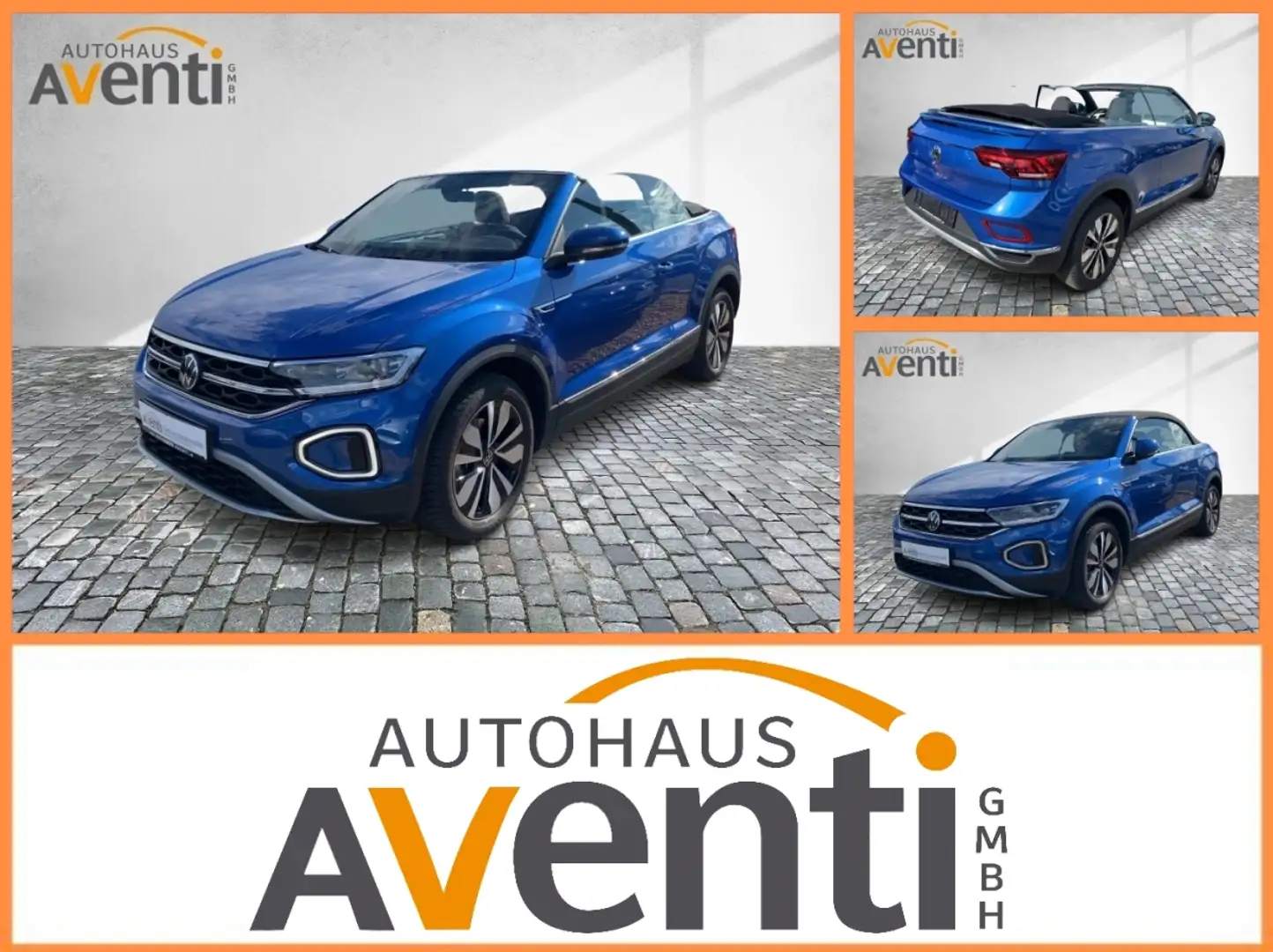 Volkswagen T-Roc Cabriolet Move *ACC*DSG*SpurH*Navi*LED*KAM Blau - 1