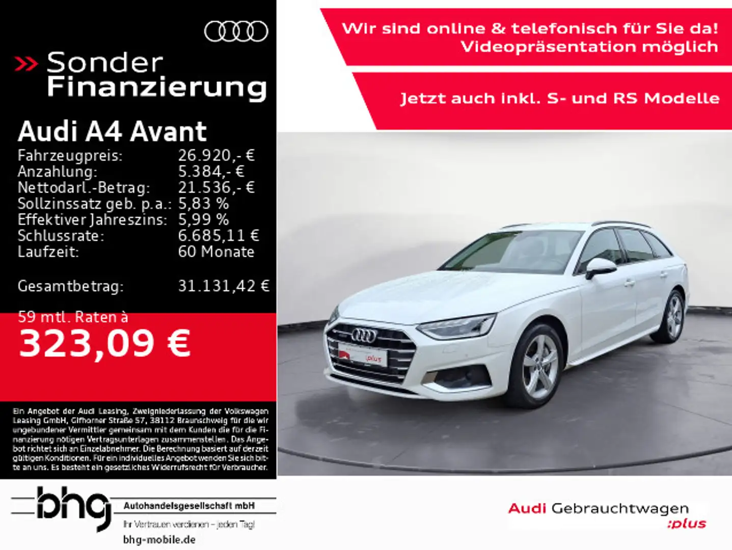 Audi A4 advanced 45 TFSI quattro Bianco - 1