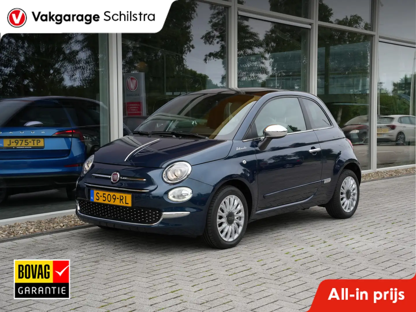 Fiat 500 1.0 Hybrid Dolcevita | Panorama Dak | Climate Cont Bleu - 1