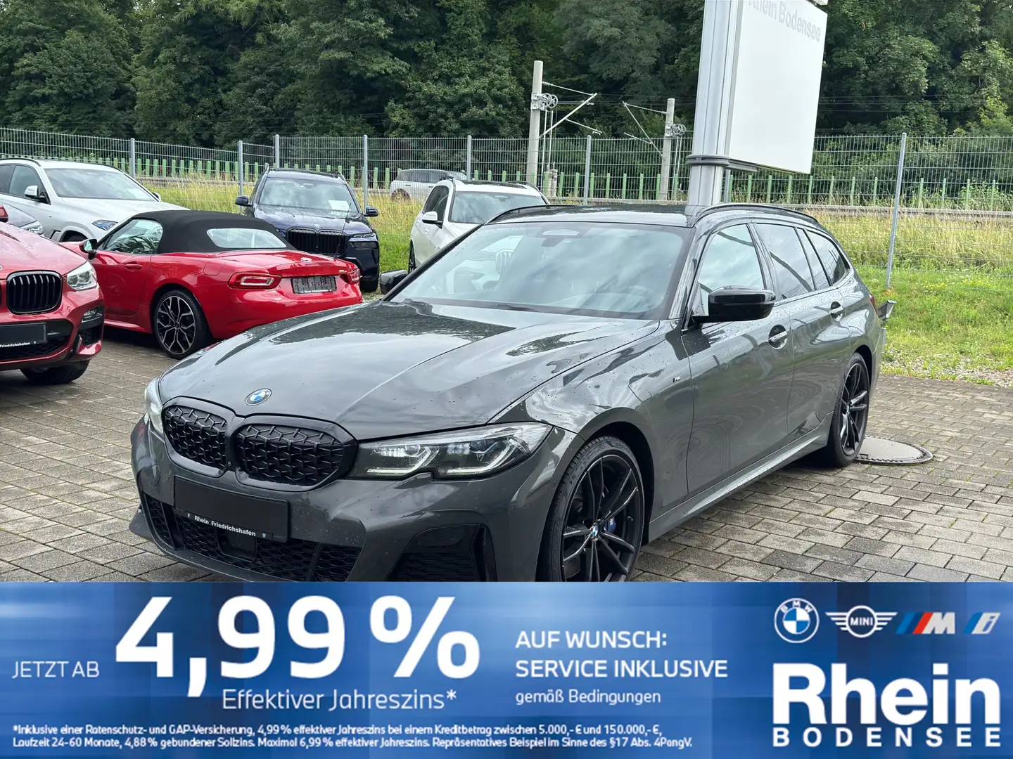 BMW 340 Mi xDrive Touring ACC 360° HeadUP H&K AHK Gri - 1