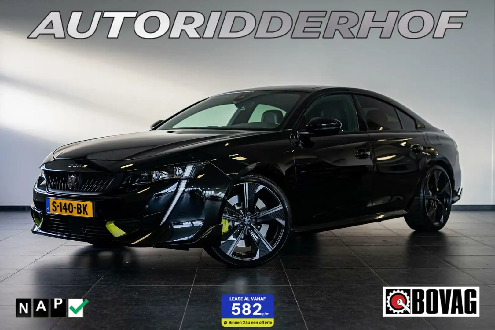 Peugeot 508 PSE HYbrid 360PK e-EAT8 | Panoramadak | 7,4 kW On- Zwart - 1